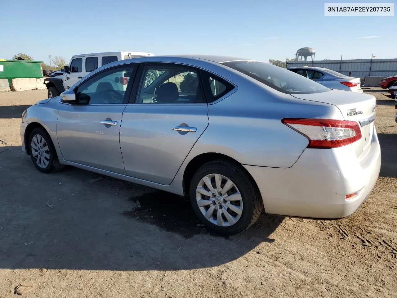 2014 Nissan Sentra S VIN: 3N1AB7AP2EY207735 Lot: 75248614