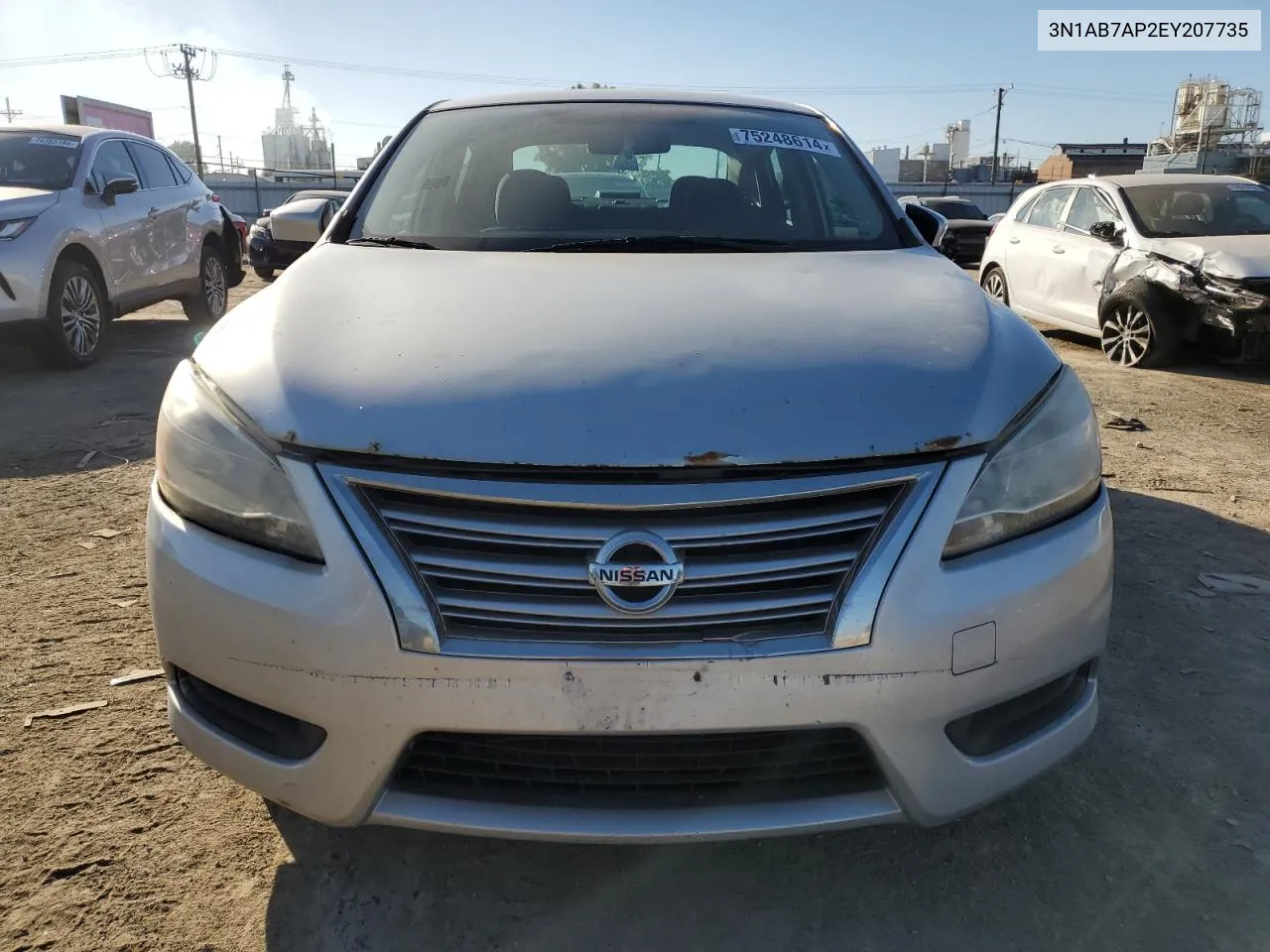 2014 Nissan Sentra S VIN: 3N1AB7AP2EY207735 Lot: 75248614