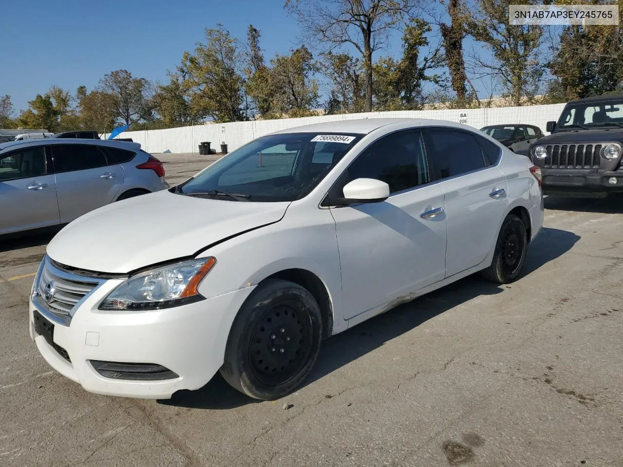 3N1AB7AP3EY245765 2014 Nissan Sentra S