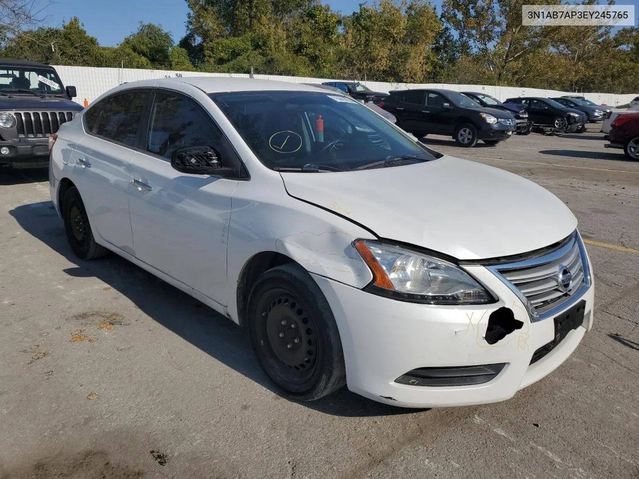 3N1AB7AP3EY245765 2014 Nissan Sentra S