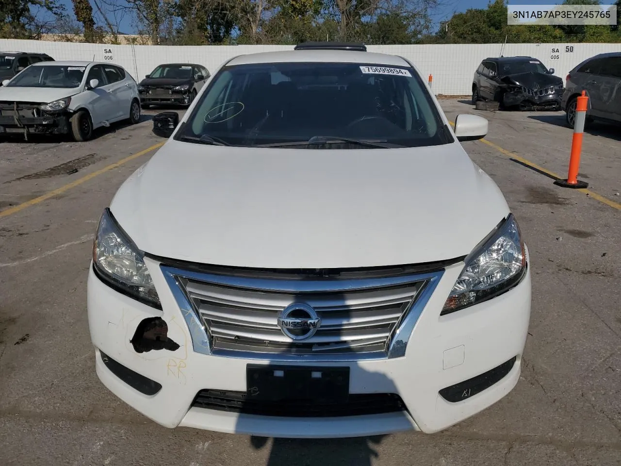 3N1AB7AP3EY245765 2014 Nissan Sentra S