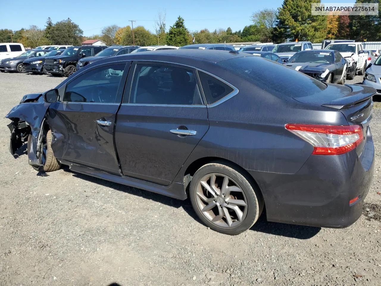 2014 Nissan Sentra S VIN: 3N1AB7AP0EY275614 Lot: 75703194