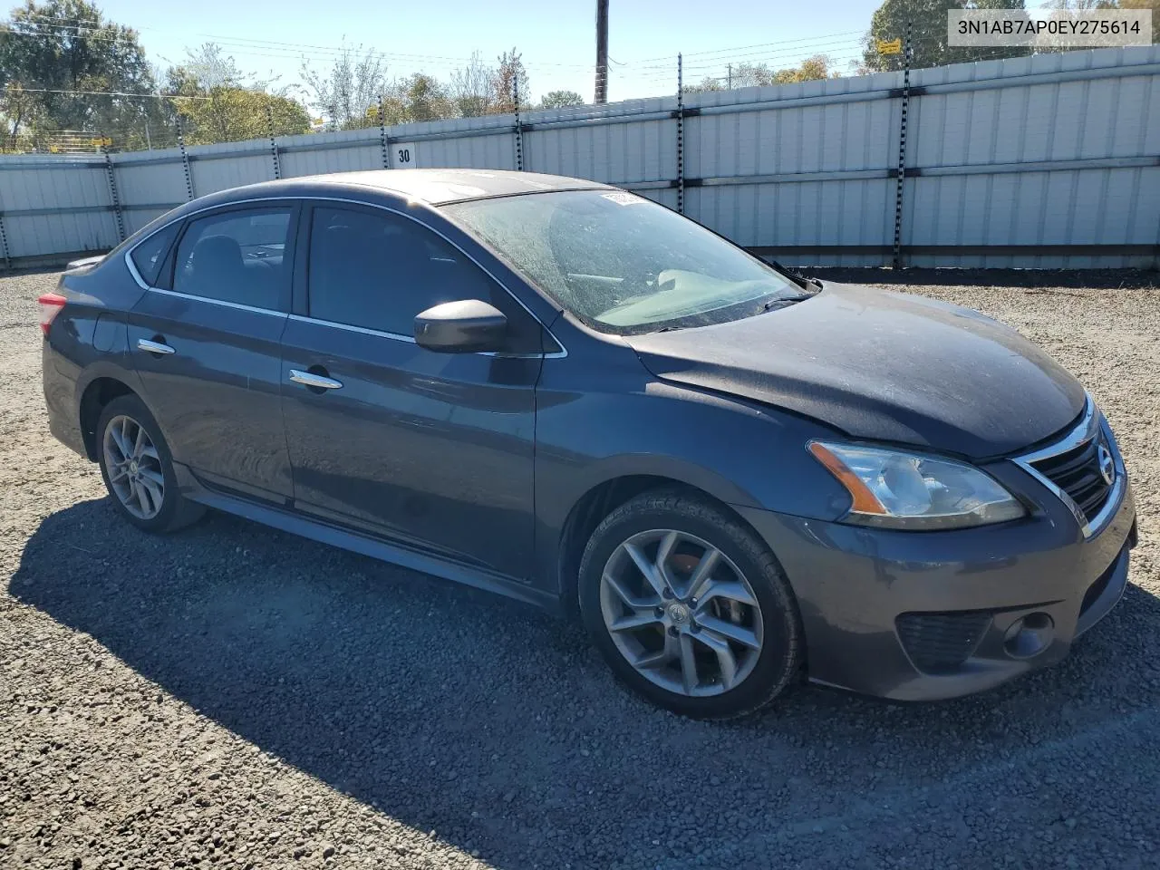 2014 Nissan Sentra S VIN: 3N1AB7AP0EY275614 Lot: 75703194