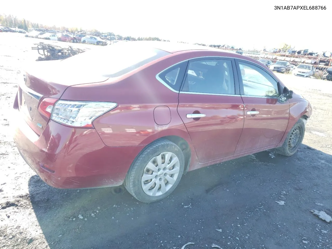 2014 Nissan Sentra S VIN: 3N1AB7APXEL688766 Lot: 76002404