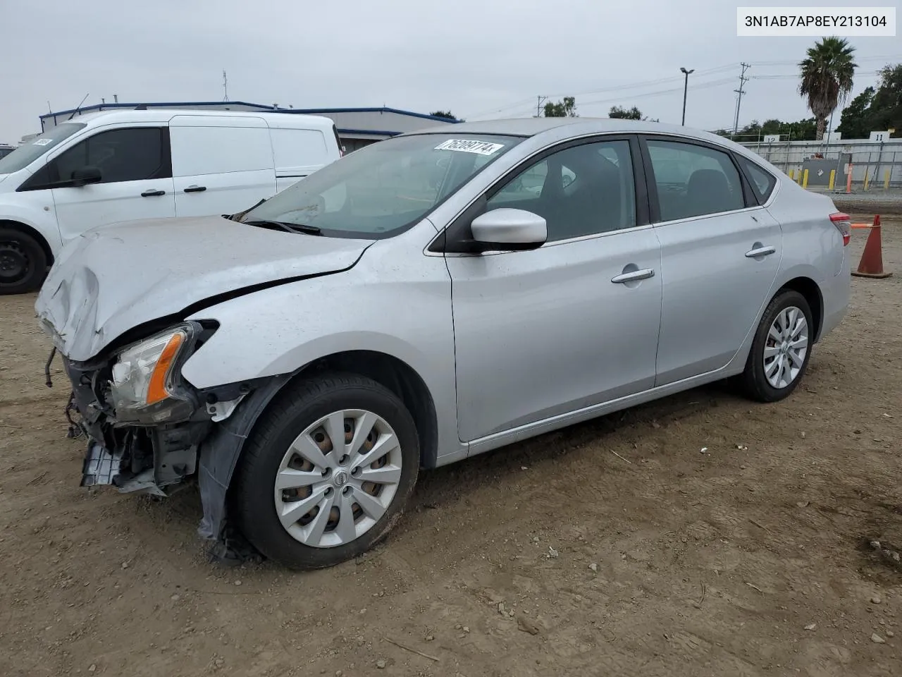 2014 Nissan Sentra S VIN: 3N1AB7AP8EY213104 Lot: 76209774