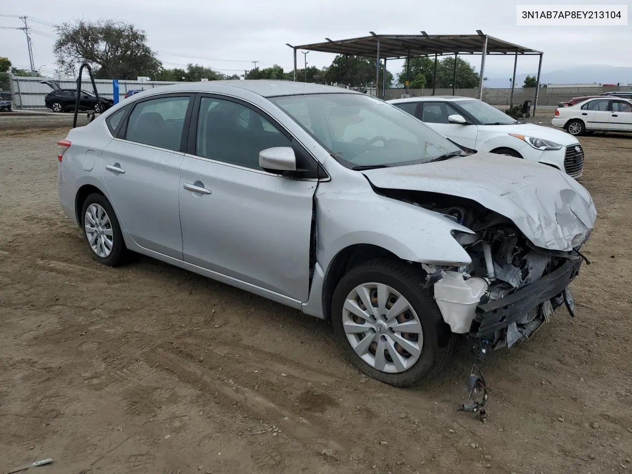 2014 Nissan Sentra S VIN: 3N1AB7AP8EY213104 Lot: 76209774