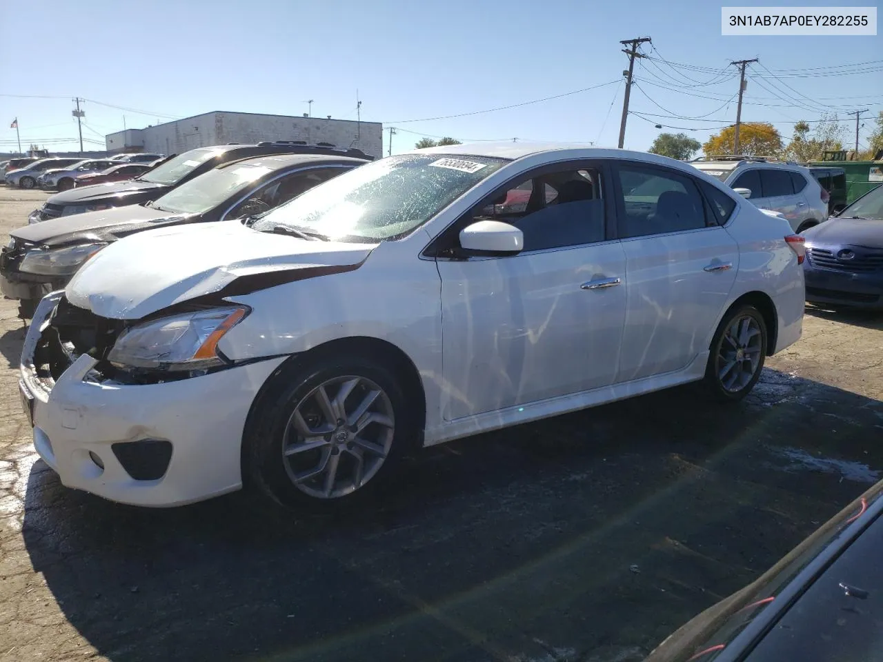 2014 Nissan Sentra S VIN: 3N1AB7AP0EY282255 Lot: 76530694