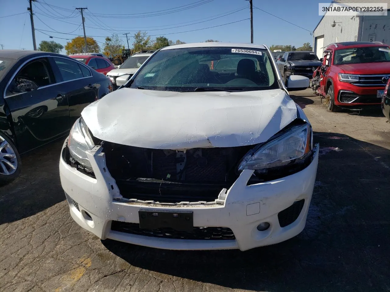 2014 Nissan Sentra S VIN: 3N1AB7AP0EY282255 Lot: 76530694