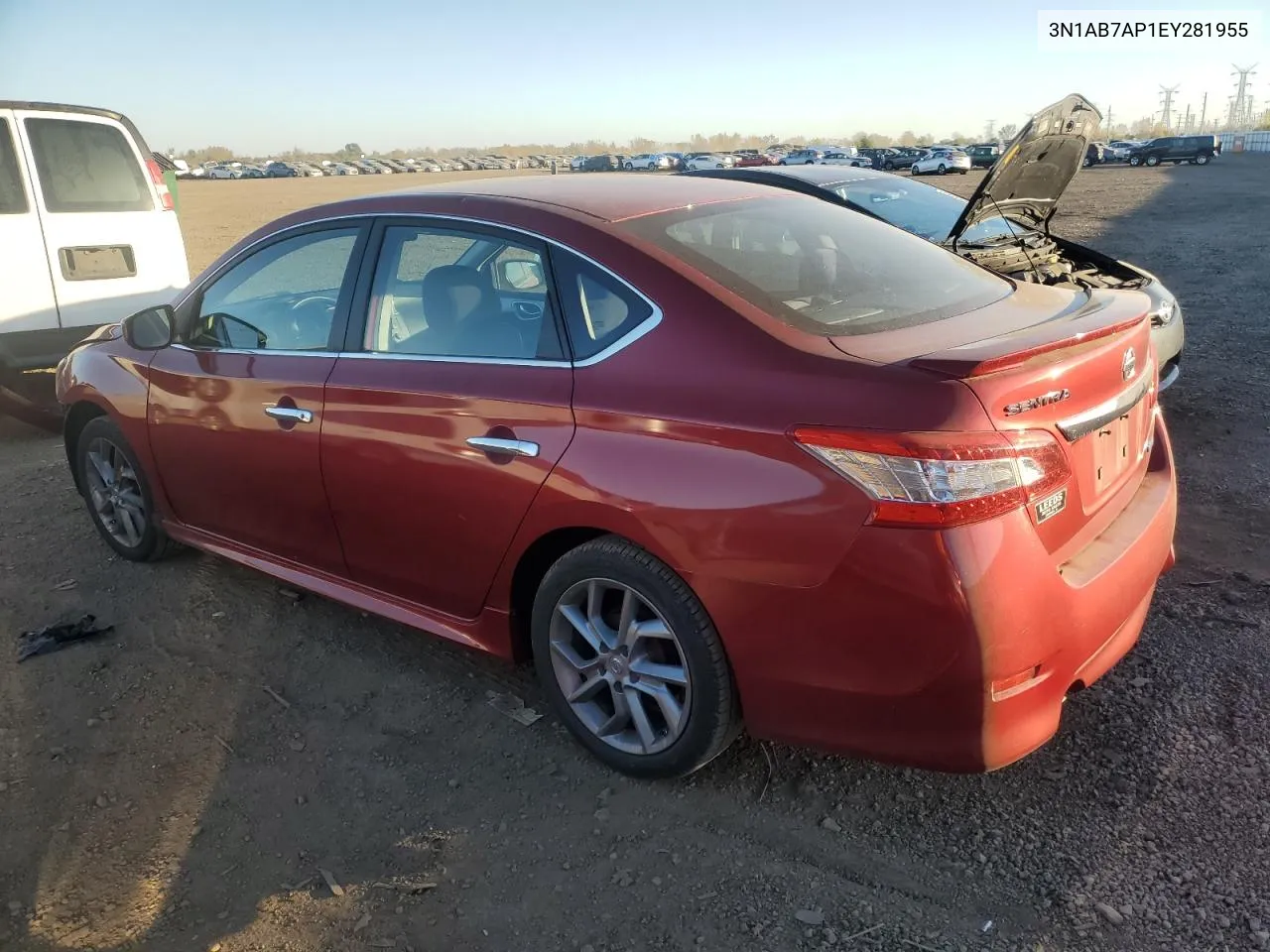 2014 Nissan Sentra S VIN: 3N1AB7AP1EY281955 Lot: 76773594