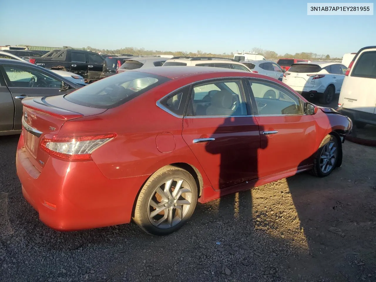 2014 Nissan Sentra S VIN: 3N1AB7AP1EY281955 Lot: 76773594