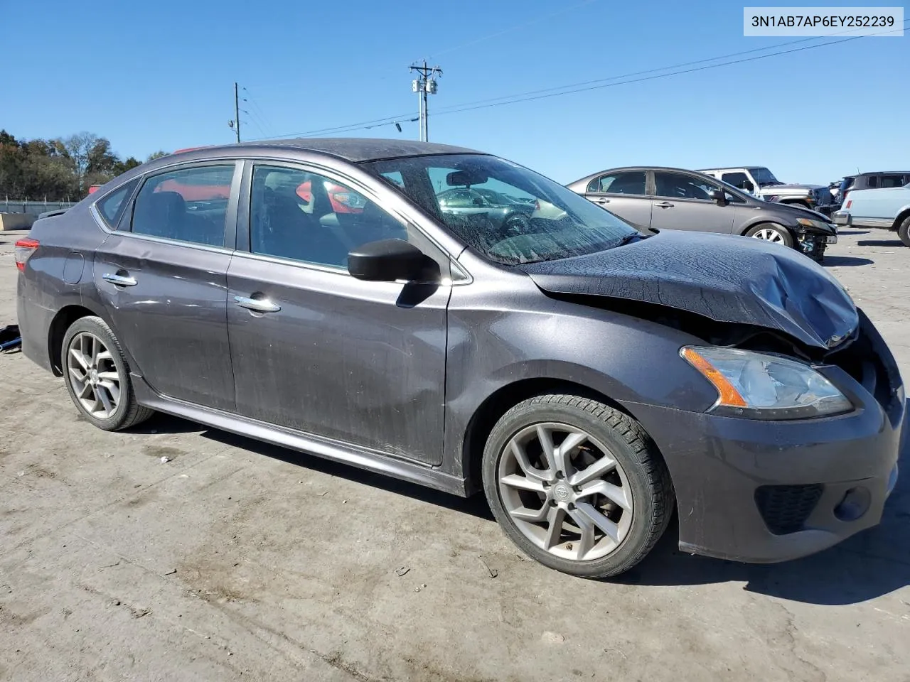 2014 Nissan Sentra S VIN: 3N1AB7AP6EY252239 Lot: 76926244