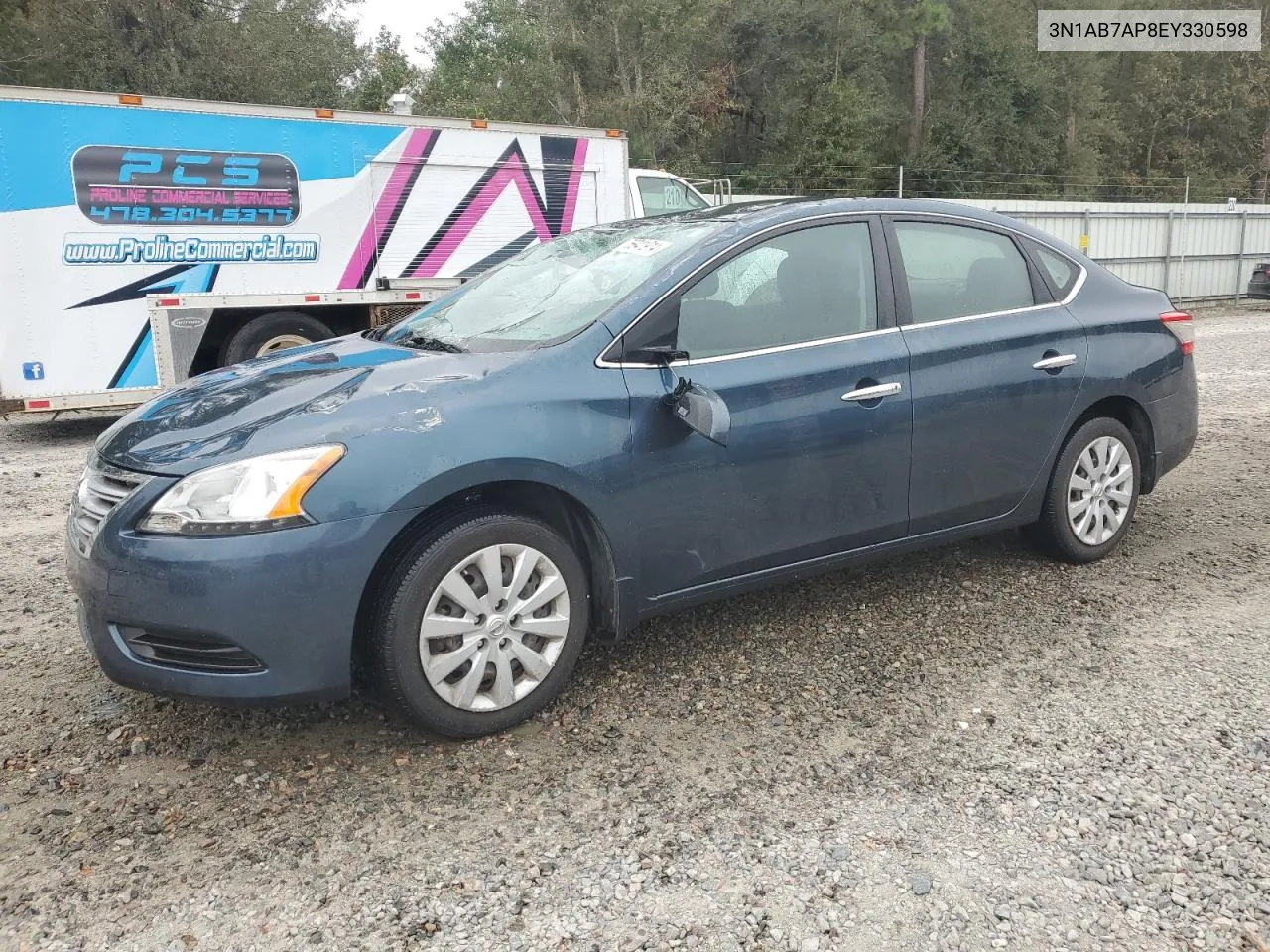 2014 Nissan Sentra S VIN: 3N1AB7AP8EY330598 Lot: 76941914