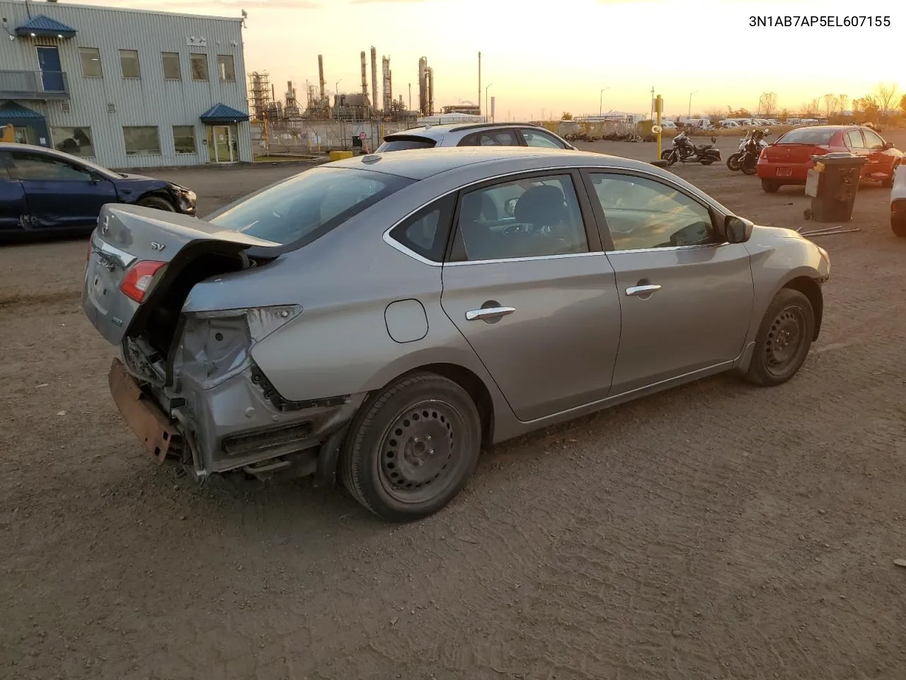 2014 Nissan Sentra S VIN: 3N1AB7AP5EL607155 Lot: 77070464