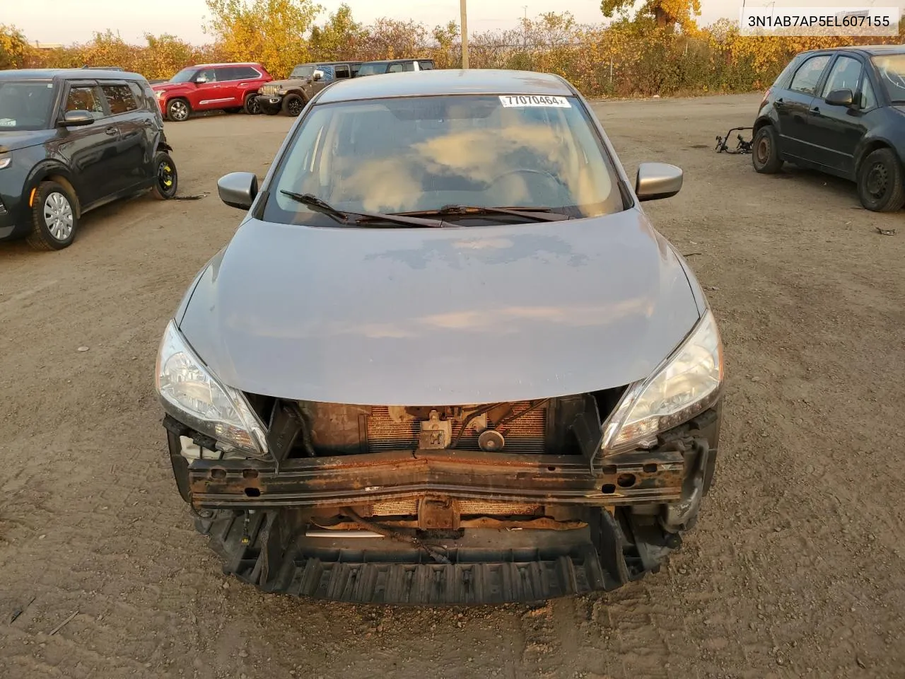 2014 Nissan Sentra S VIN: 3N1AB7AP5EL607155 Lot: 77070464