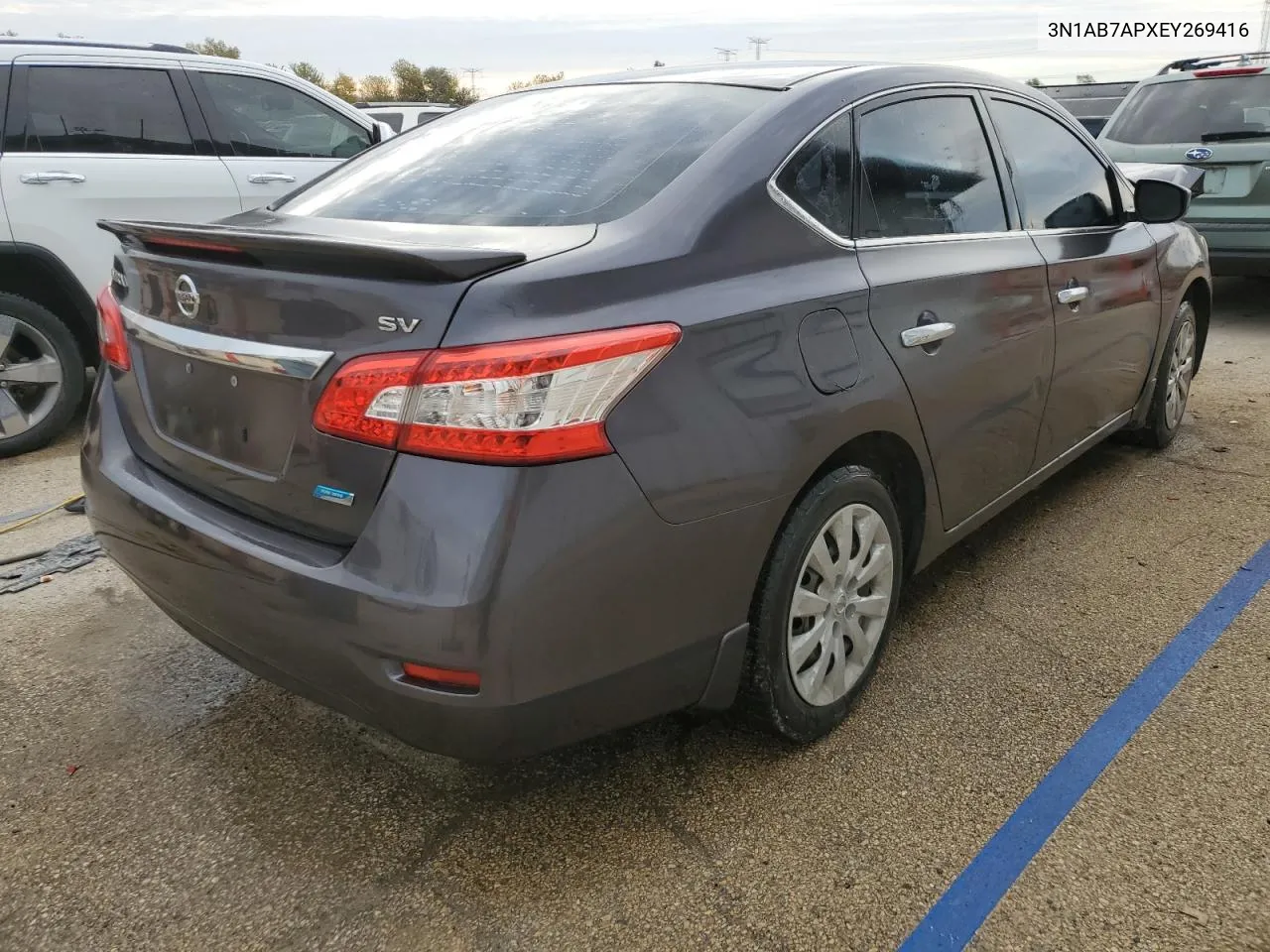 2014 Nissan Sentra S VIN: 3N1AB7APXEY269416 Lot: 77140264