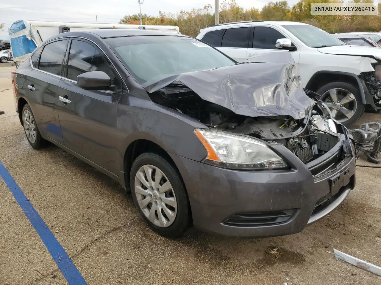 2014 Nissan Sentra S VIN: 3N1AB7APXEY269416 Lot: 77140264