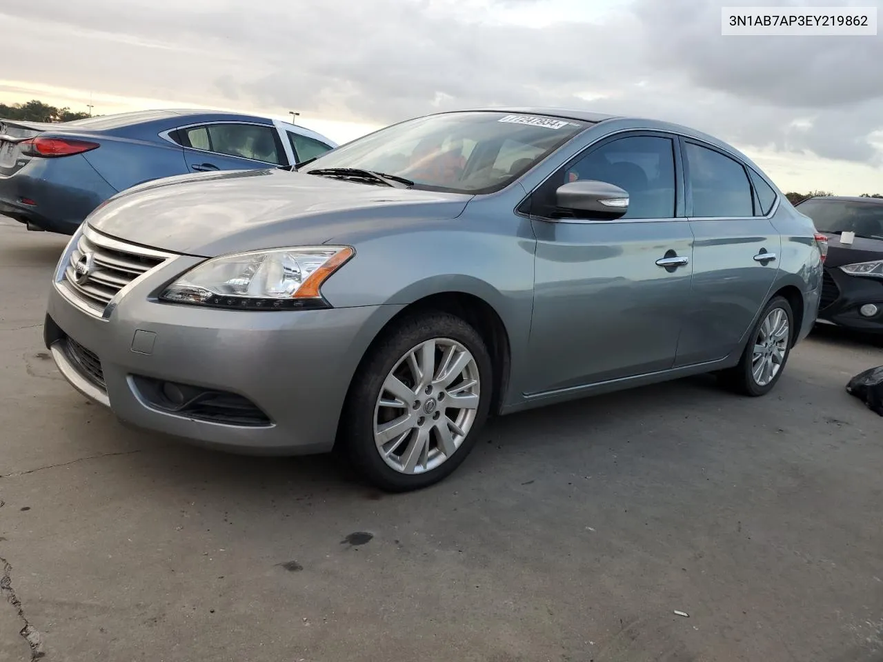 2014 Nissan Sentra S VIN: 3N1AB7AP3EY219862 Lot: 77247934