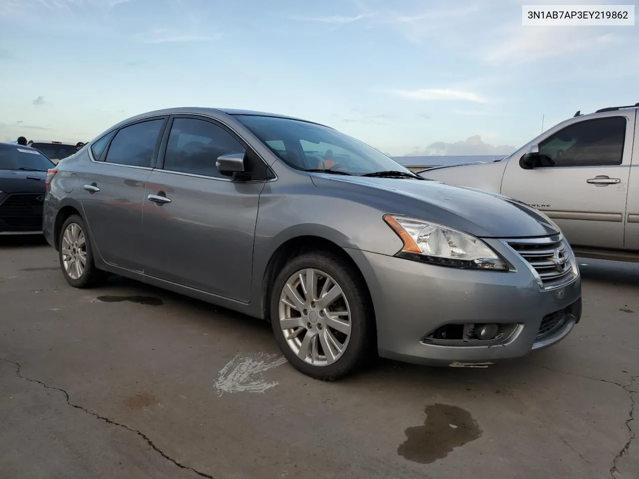 2014 Nissan Sentra S VIN: 3N1AB7AP3EY219862 Lot: 77247934