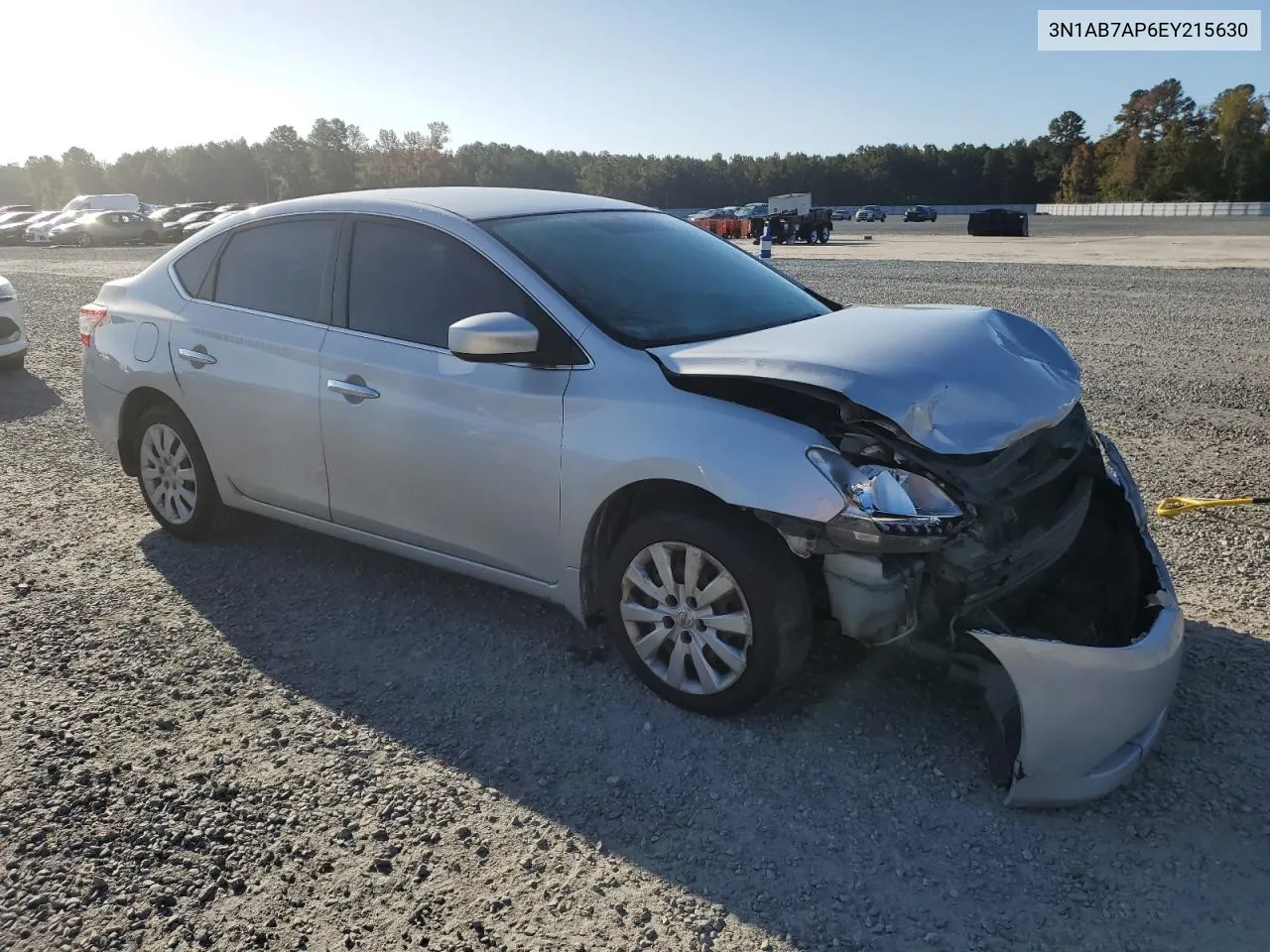 2014 Nissan Sentra S VIN: 3N1AB7AP6EY215630 Lot: 77434184