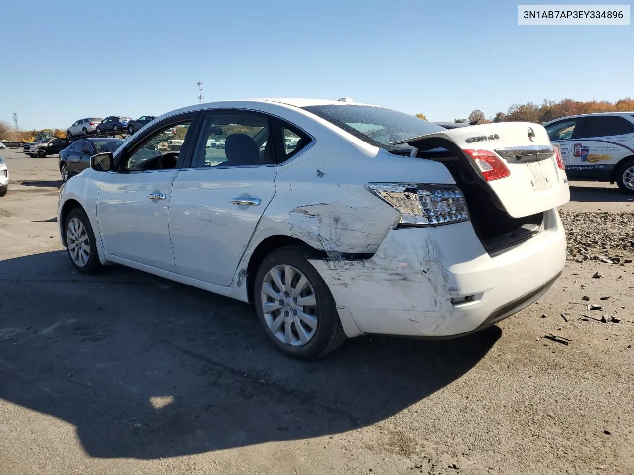 2014 Nissan Sentra S VIN: 3N1AB7AP3EY334896 Lot: 77538804