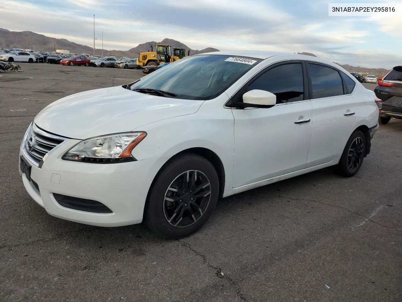 2014 Nissan Sentra S VIN: 3N1AB7AP2EY295816 Lot: 77664804