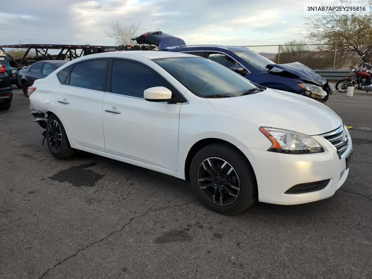 2014 Nissan Sentra S VIN: 3N1AB7AP2EY295816 Lot: 77664804