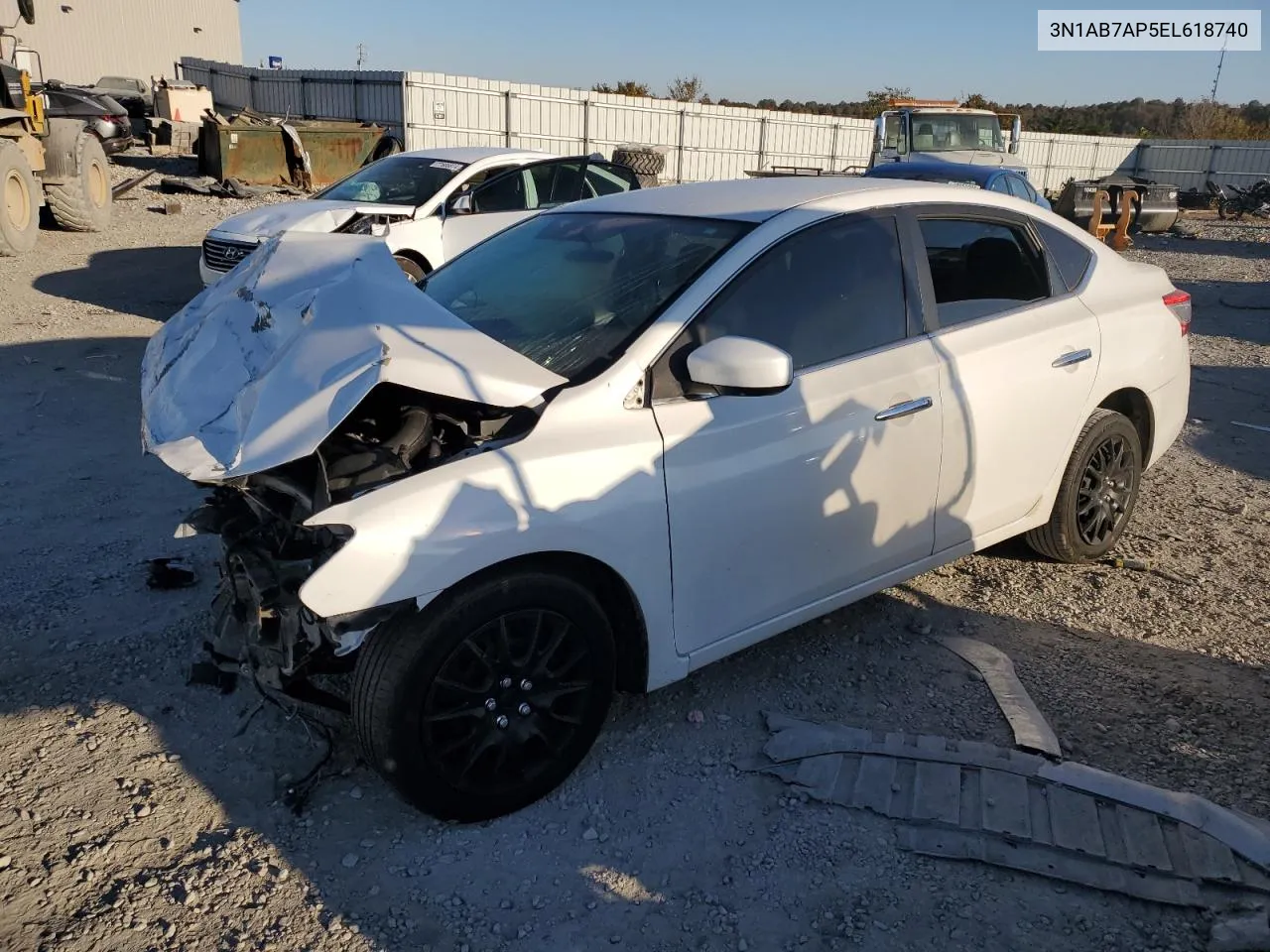 2014 Nissan Sentra S VIN: 3N1AB7AP5EL618740 Lot: 77765574