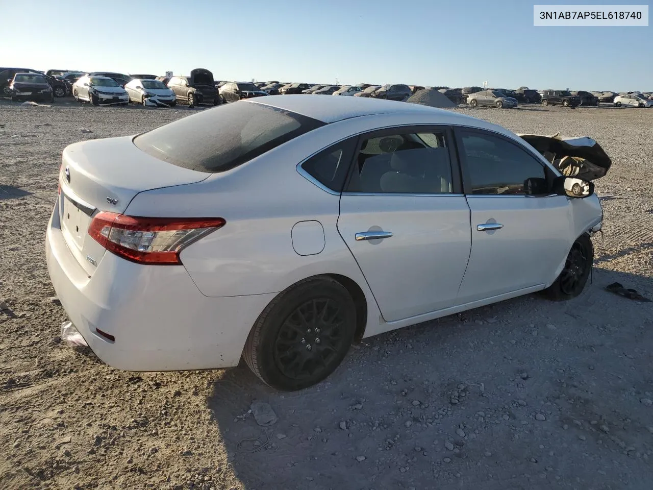 2014 Nissan Sentra S VIN: 3N1AB7AP5EL618740 Lot: 77765574