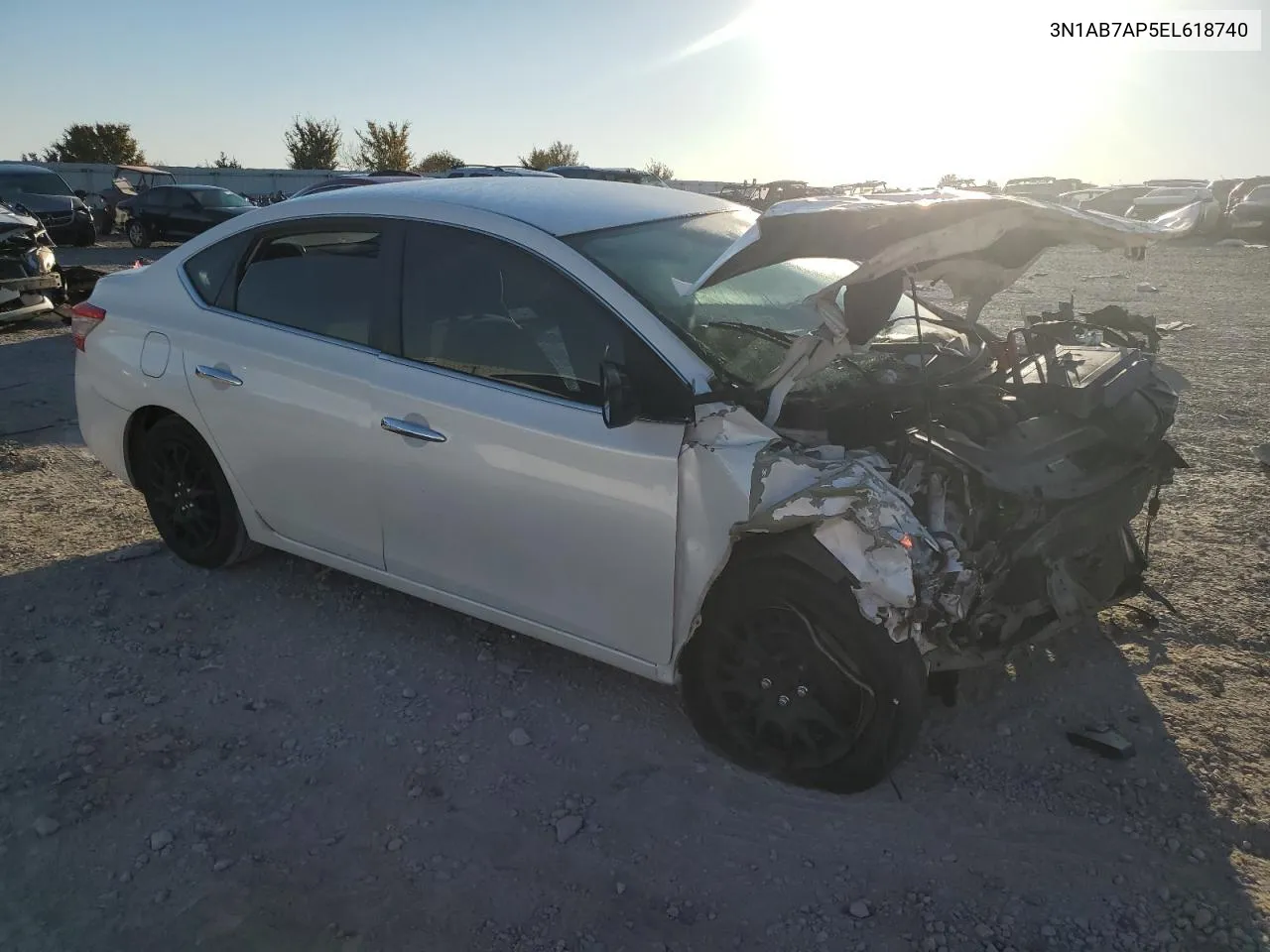 2014 Nissan Sentra S VIN: 3N1AB7AP5EL618740 Lot: 77765574