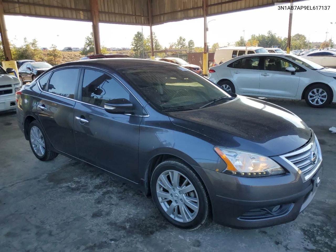 2014 Nissan Sentra S VIN: 3N1AB7AP9EL617137 Lot: 77771484