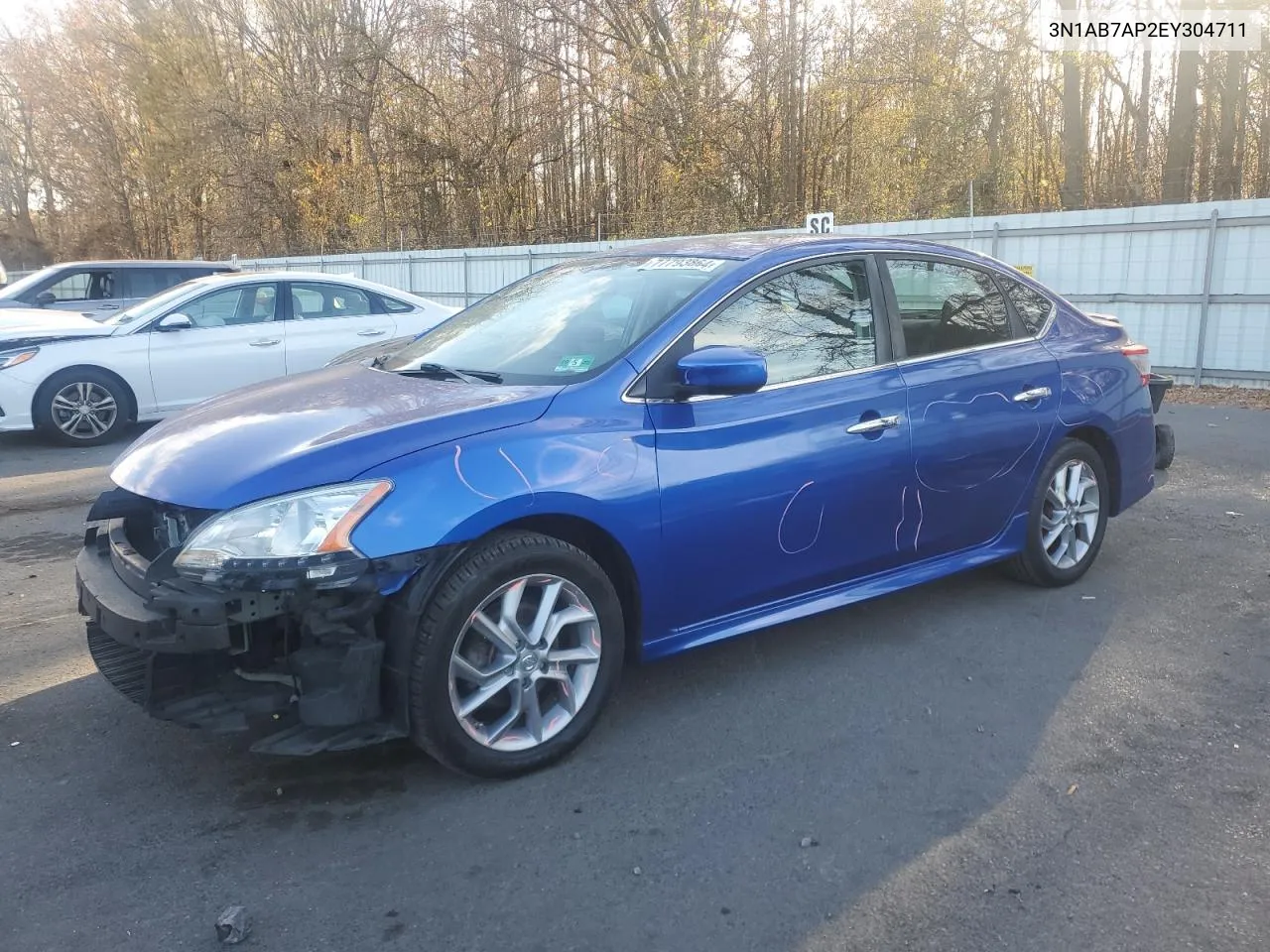 2014 Nissan Sentra S VIN: 3N1AB7AP2EY304711 Lot: 77793864