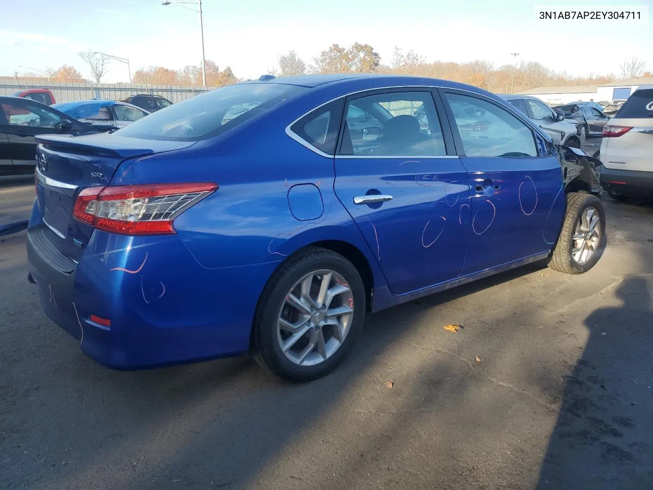 2014 Nissan Sentra S VIN: 3N1AB7AP2EY304711 Lot: 77793864