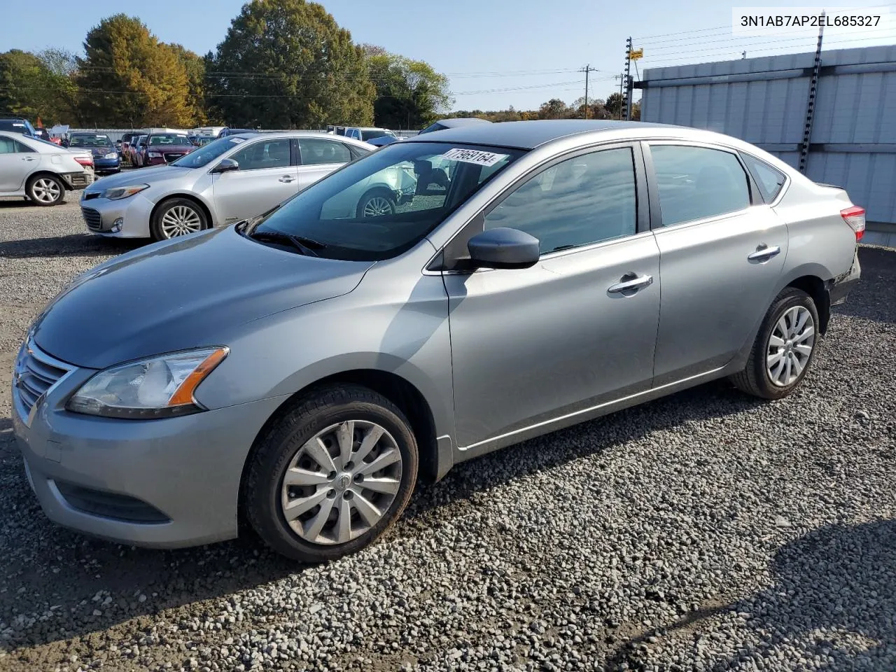 2014 Nissan Sentra S VIN: 3N1AB7AP2EL685327 Lot: 77969164