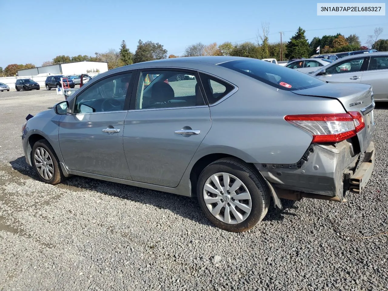 2014 Nissan Sentra S VIN: 3N1AB7AP2EL685327 Lot: 77969164