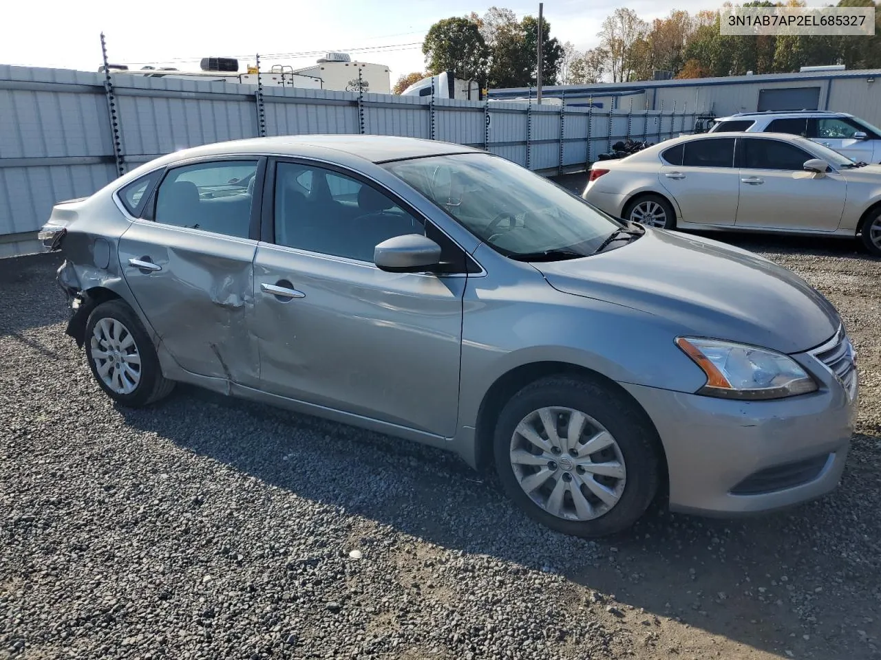 2014 Nissan Sentra S VIN: 3N1AB7AP2EL685327 Lot: 77969164