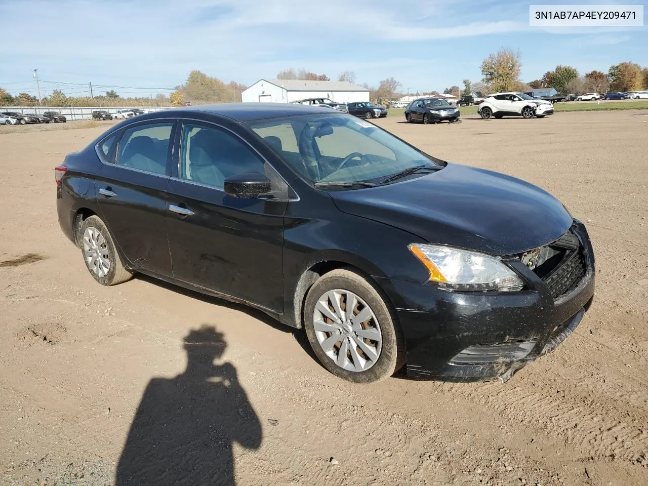 2014 Nissan Sentra S VIN: 3N1AB7AP4EY209471 Lot: 78229834