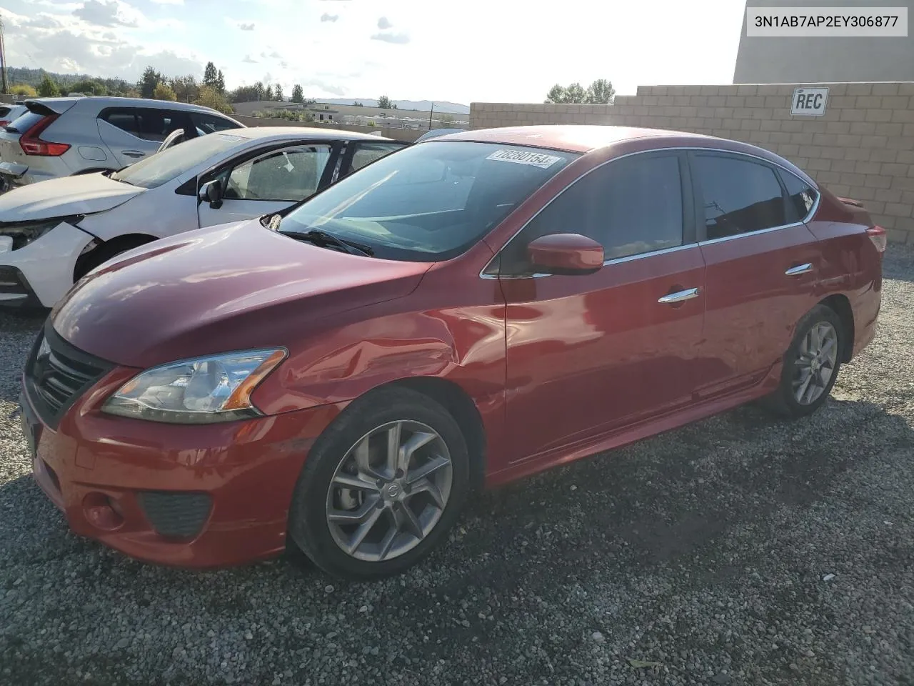 2014 Nissan Sentra S VIN: 3N1AB7AP2EY306877 Lot: 78280154