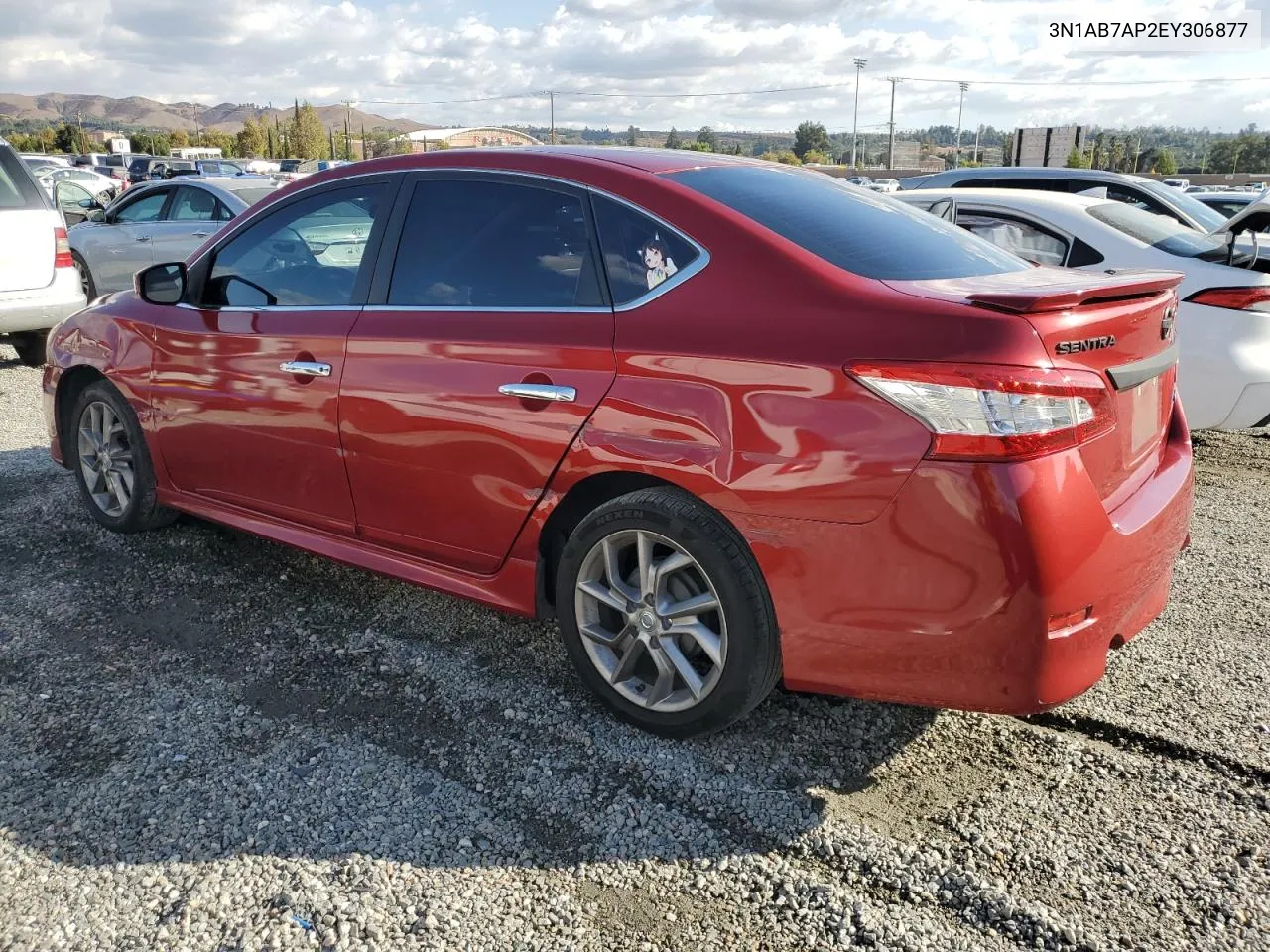 2014 Nissan Sentra S VIN: 3N1AB7AP2EY306877 Lot: 78280154