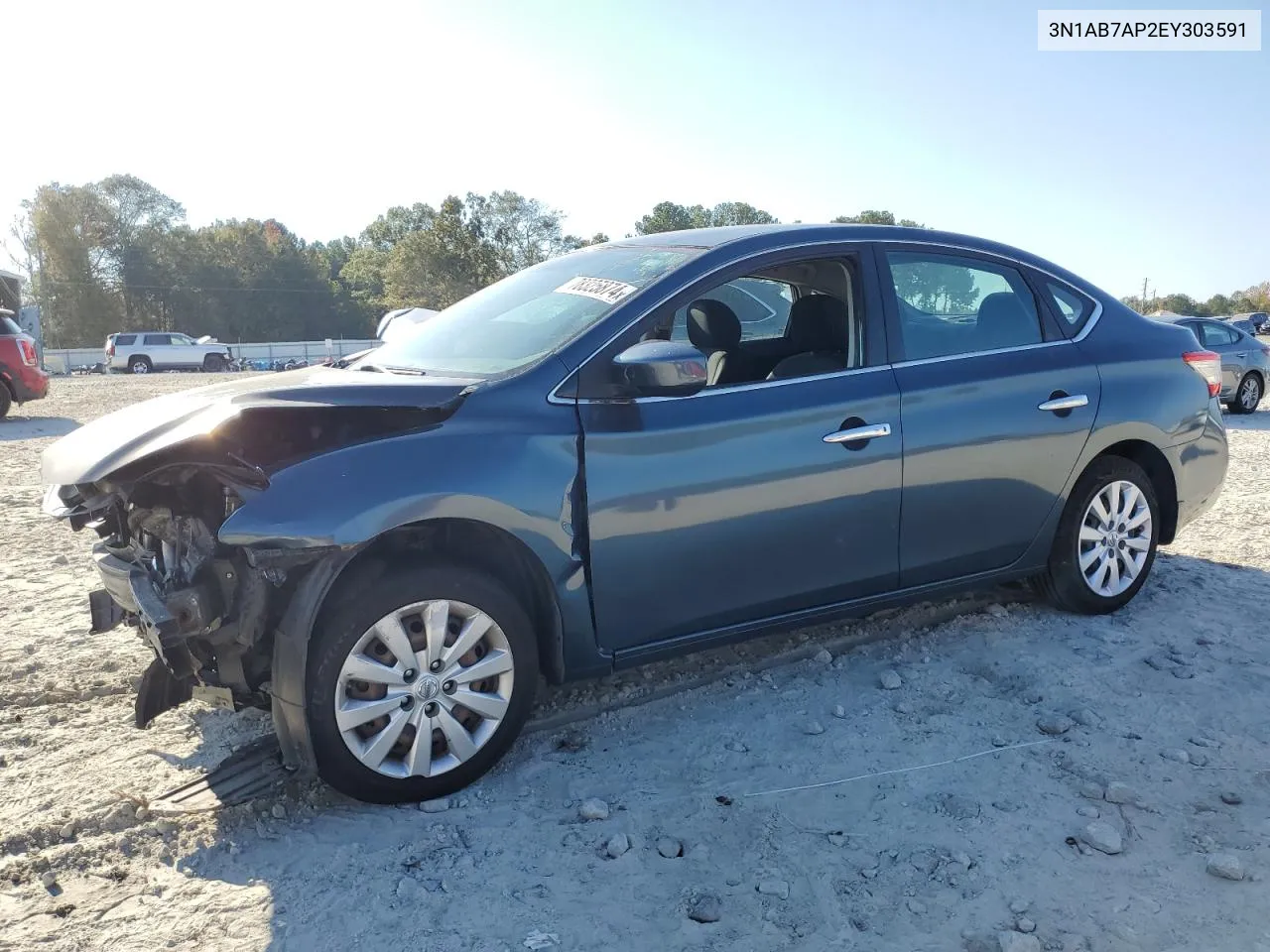 2014 Nissan Sentra S VIN: 3N1AB7AP2EY303591 Lot: 78325874