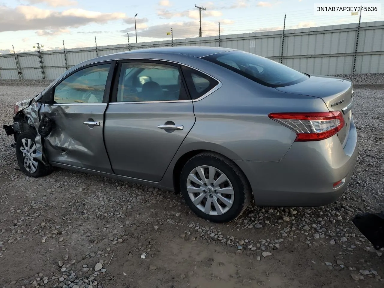 2014 Nissan Sentra S VIN: 3N1AB7AP3EY245636 Lot: 78535304