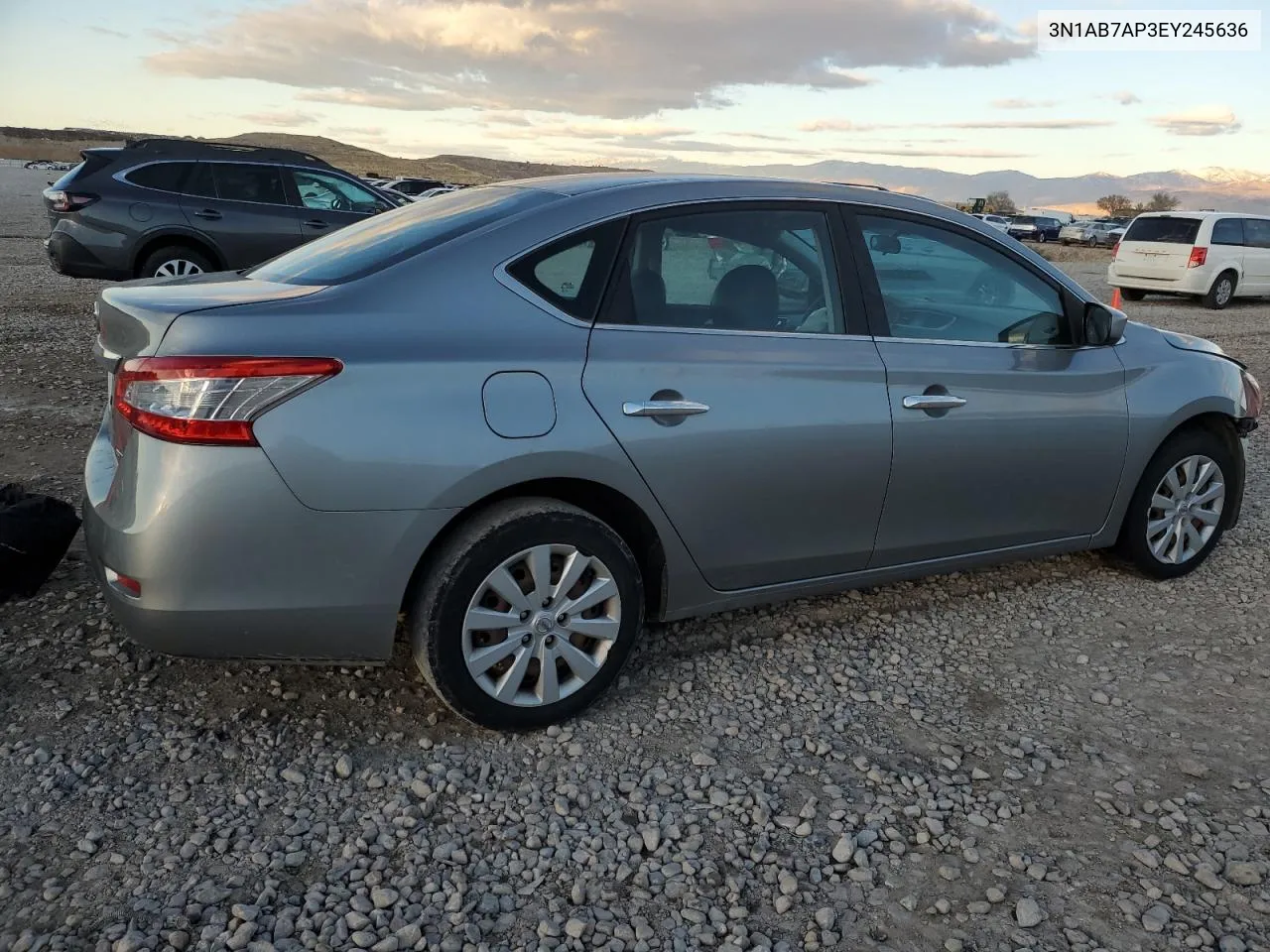 2014 Nissan Sentra S VIN: 3N1AB7AP3EY245636 Lot: 78535304