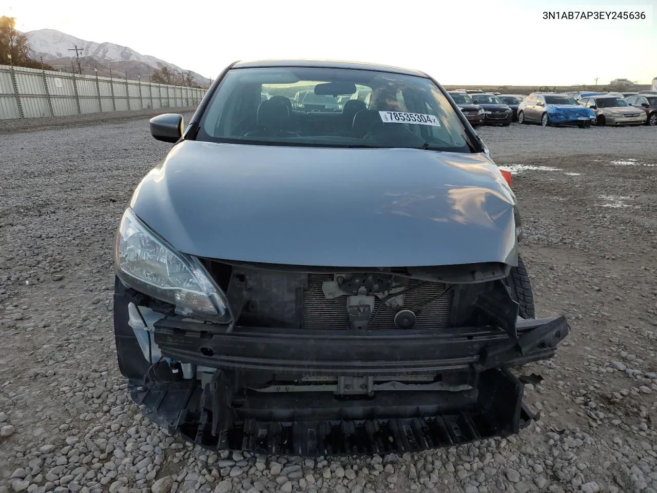 2014 Nissan Sentra S VIN: 3N1AB7AP3EY245636 Lot: 78535304