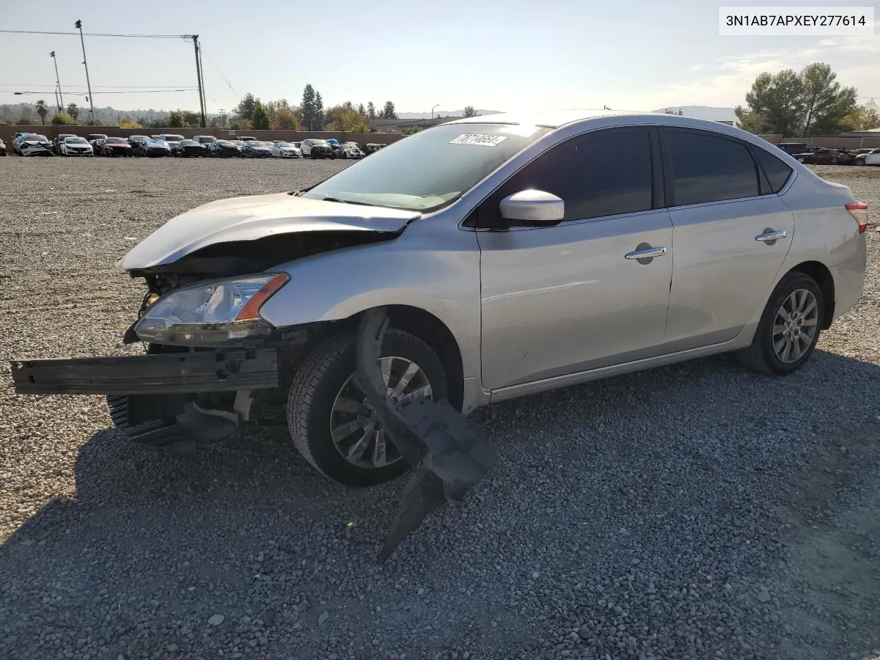 2014 Nissan Sentra S VIN: 3N1AB7APXEY277614 Lot: 78714664