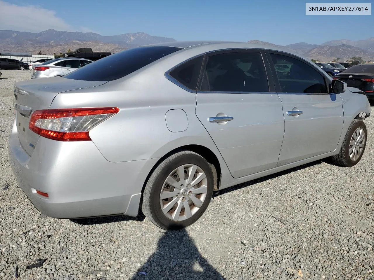 2014 Nissan Sentra S VIN: 3N1AB7APXEY277614 Lot: 78714664