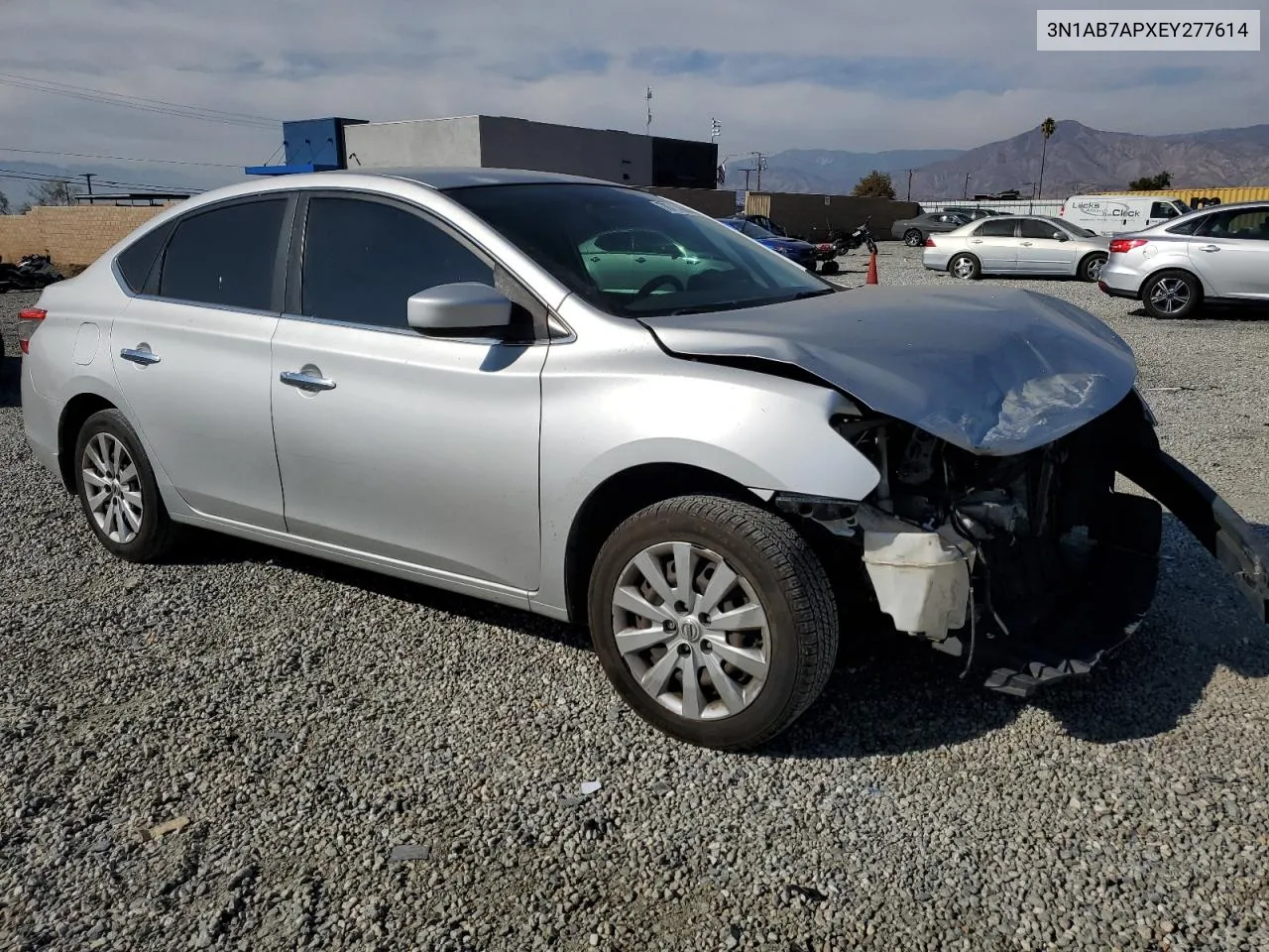 2014 Nissan Sentra S VIN: 3N1AB7APXEY277614 Lot: 78714664