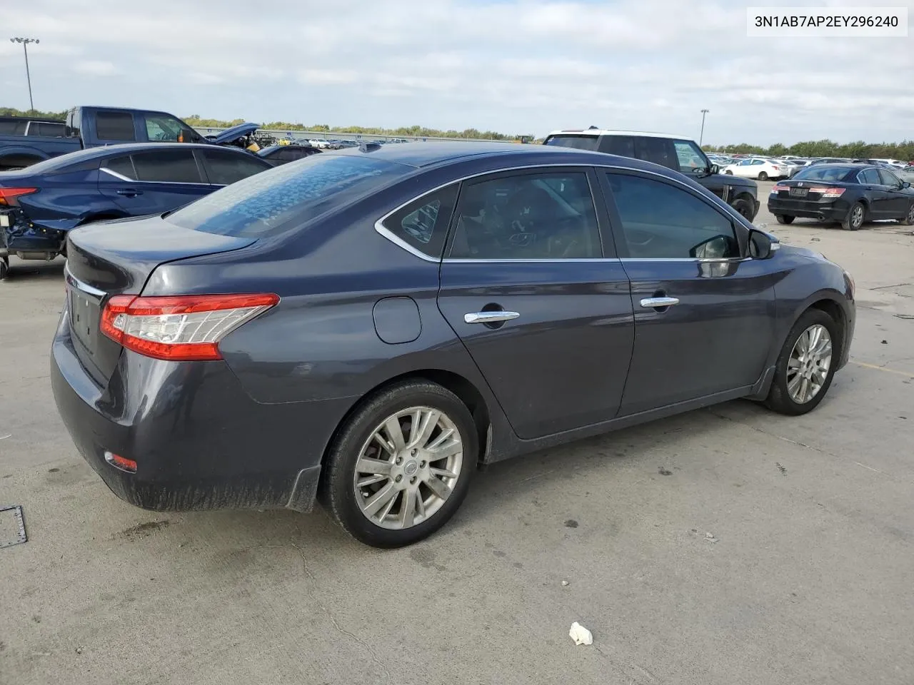 2014 Nissan Sentra S VIN: 3N1AB7AP2EY296240 Lot: 78756664