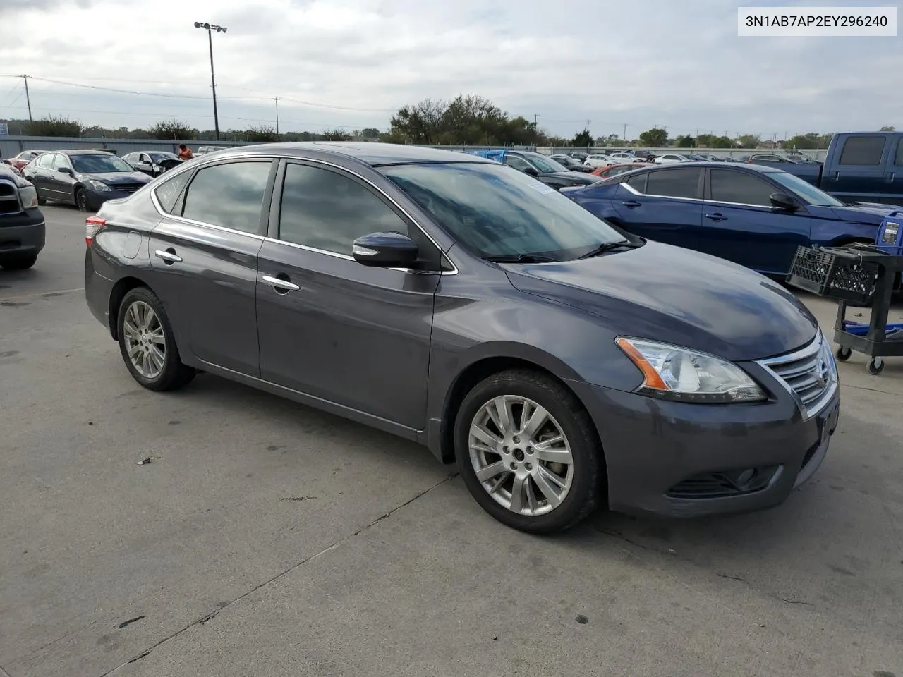 2014 Nissan Sentra S VIN: 3N1AB7AP2EY296240 Lot: 78756664