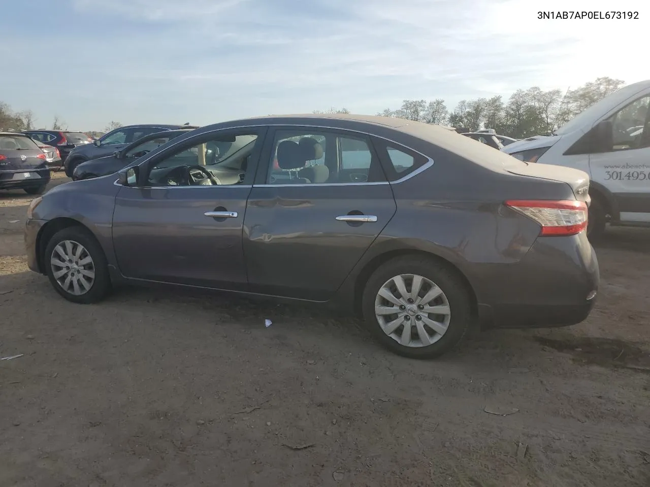 2014 Nissan Sentra S VIN: 3N1AB7AP0EL673192 Lot: 78781014