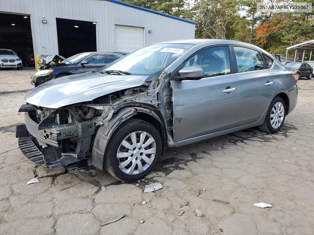 2014 Nissan Sentra S VIN: 3N1AB7AP8EY231067 Lot: 78811004