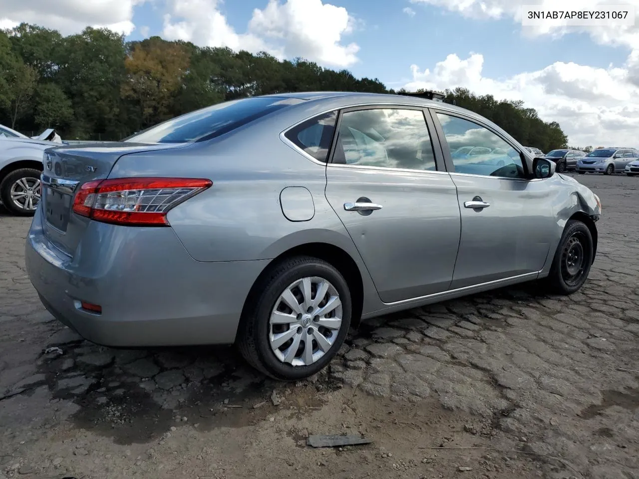 2014 Nissan Sentra S VIN: 3N1AB7AP8EY231067 Lot: 78811004